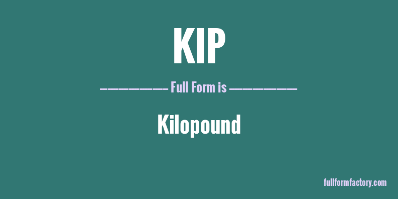 kip-full-form