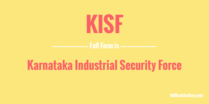 kisf-full-form