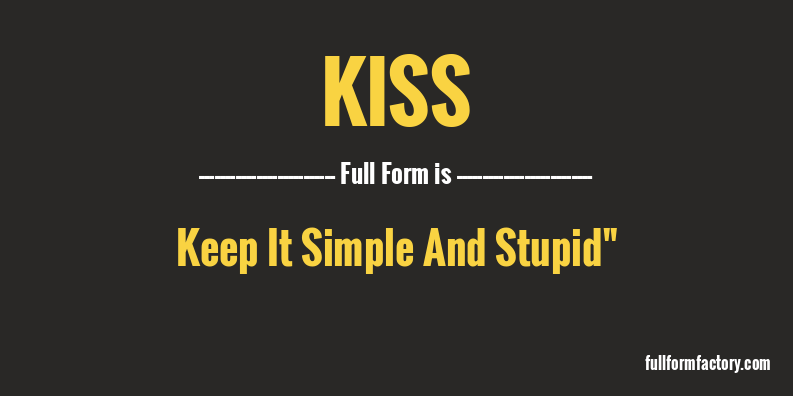 kiss-full-form