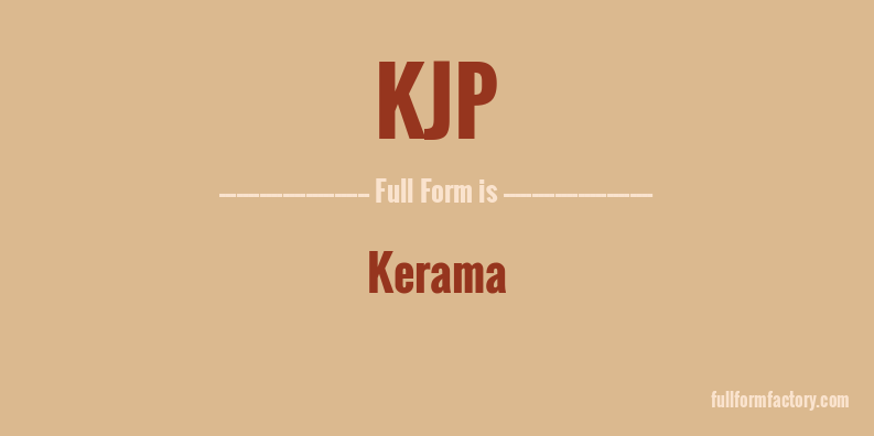 kjp-full-form