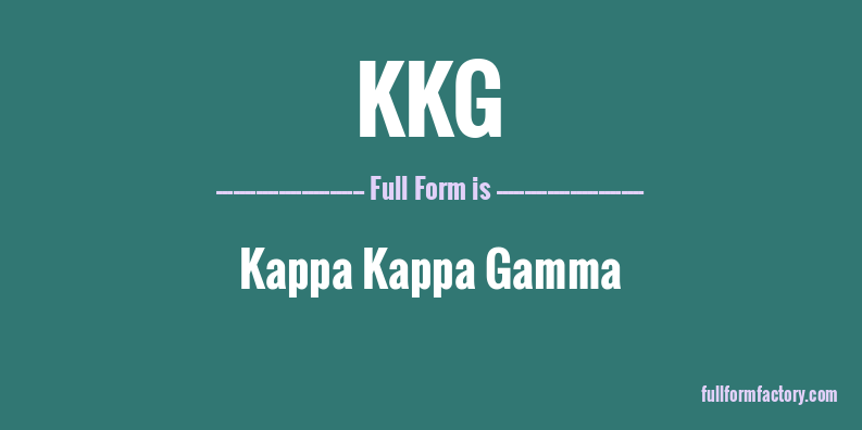 kkg-full-form