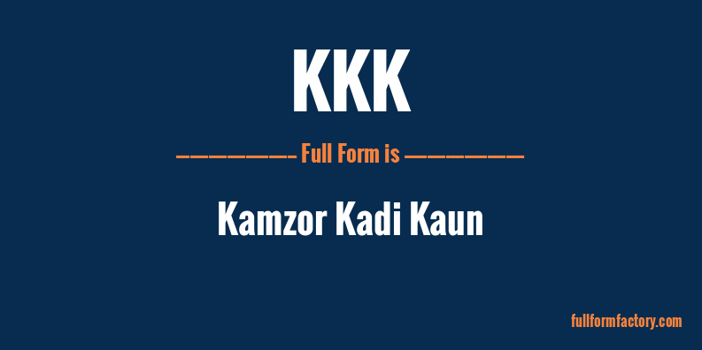 kkk-full-form