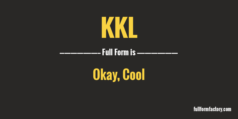 kkl-full-form