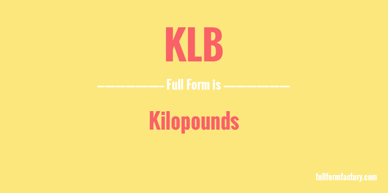 klb-full-form