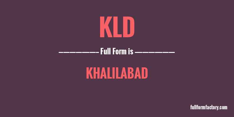 kld-full-form