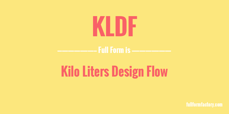 kldf-full-form