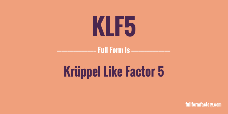 klf5-full-form