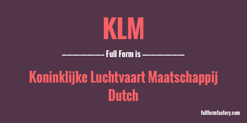 klm-full-form