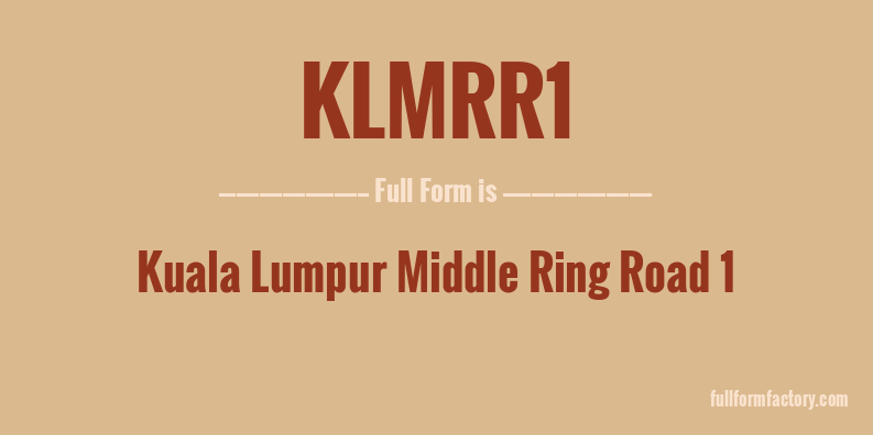 klmrr1-full-form
