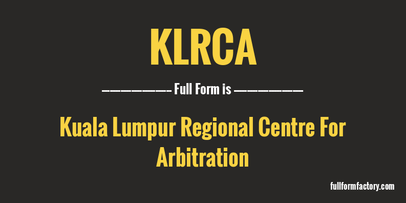 klrca-full-form