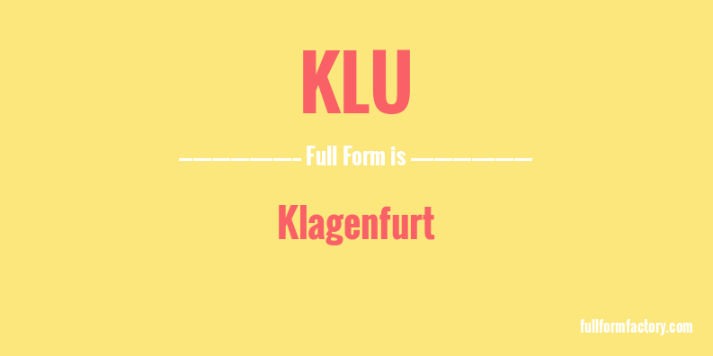 klu-full-form