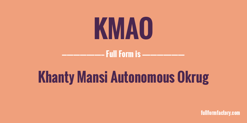 kmao-full-form