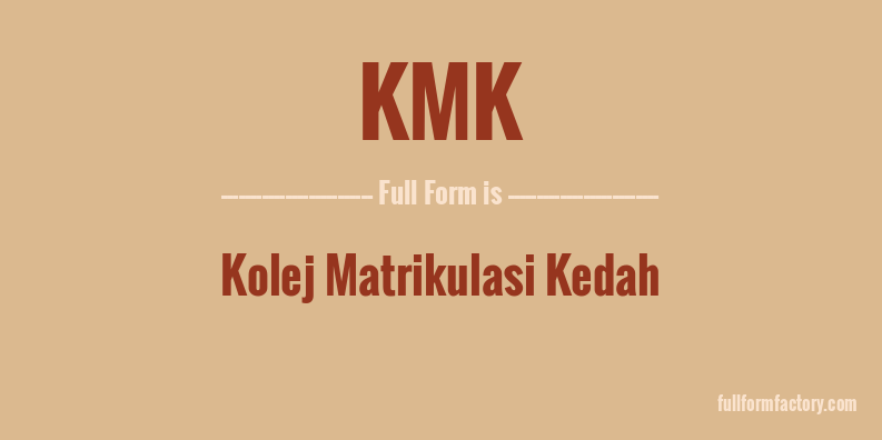 kmk-full-form
