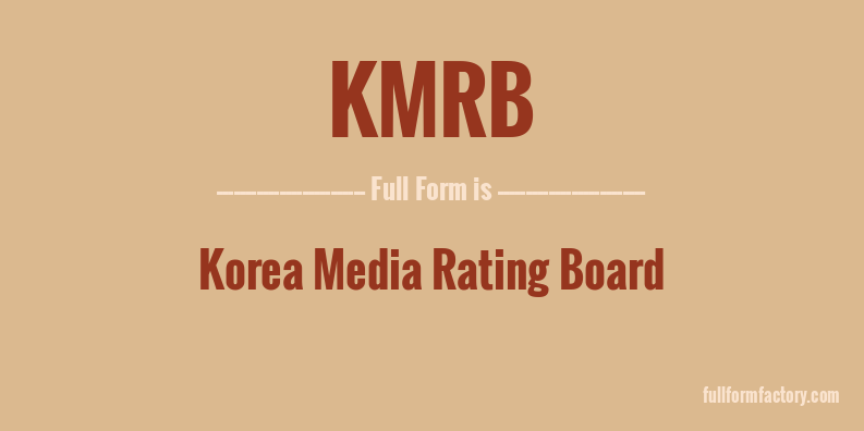 kmrb-full-form