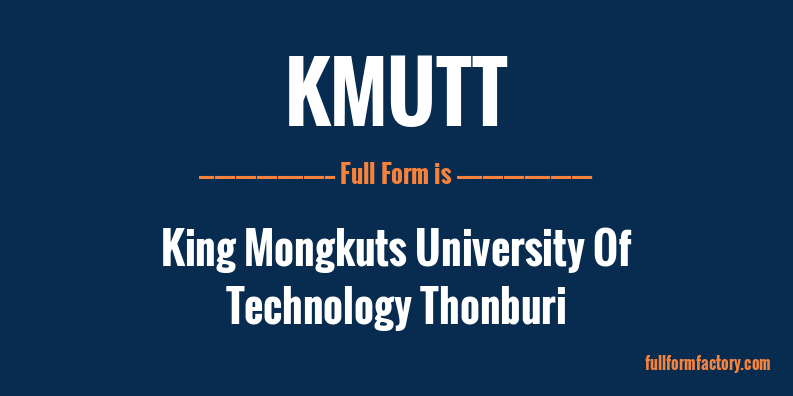 kmutt-full-form