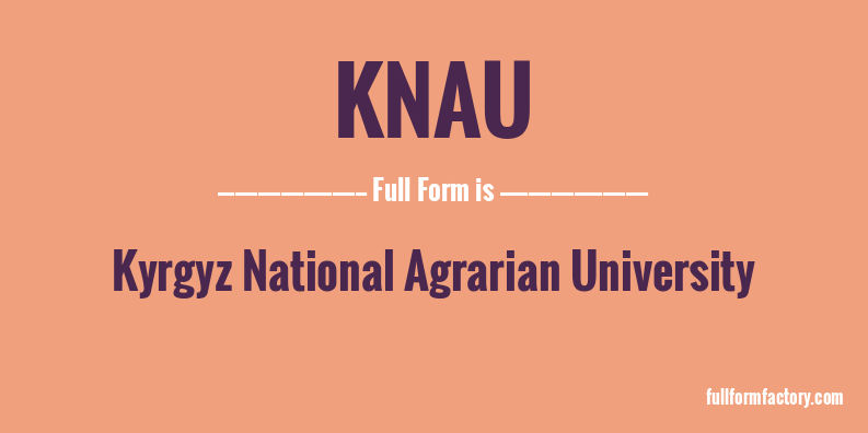 knau-full-form