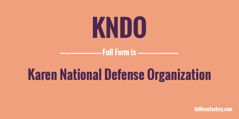 kndo-full-form