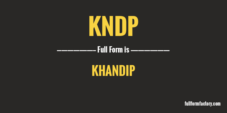 kndp-full-form