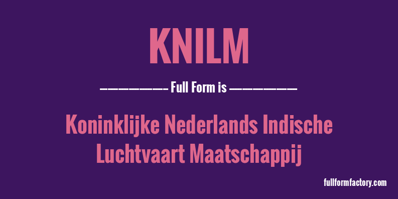 knilm-full-form