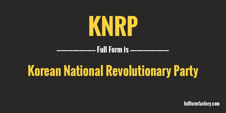 knrp-full-form