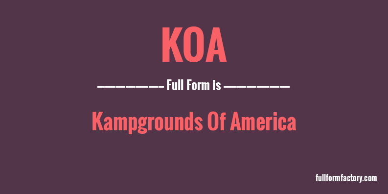 koa-full-form
