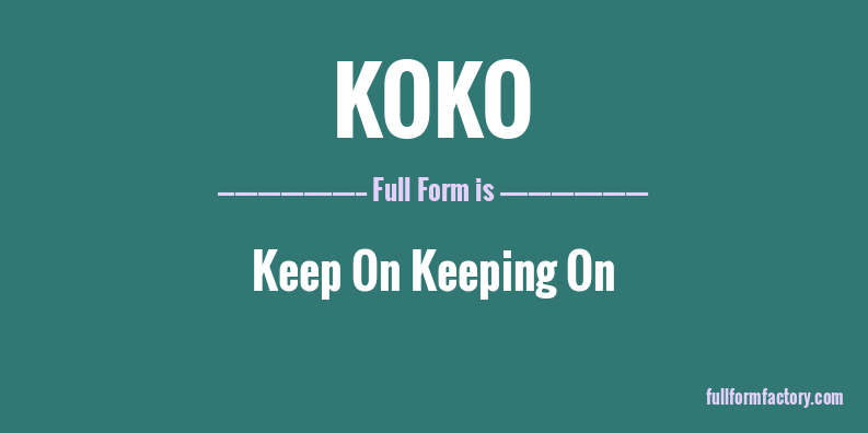 koko-full-form