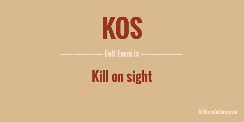 kos-full-form
