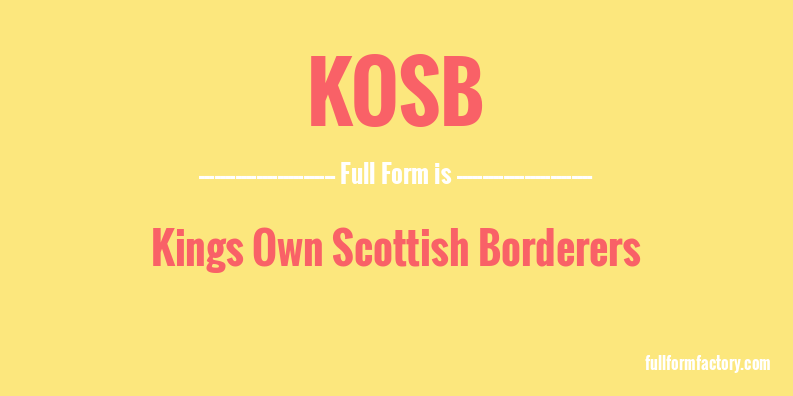 kosb-full-form