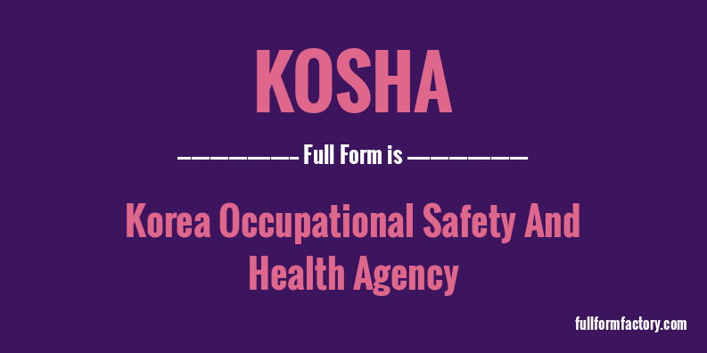 kosha-full-form
