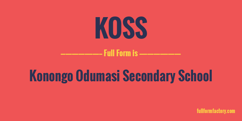 koss-full-form