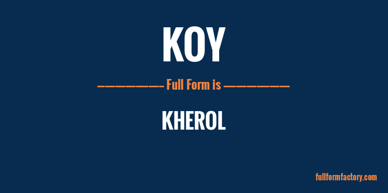 koy-full-form