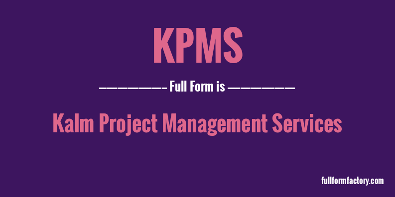 kpms-full-form