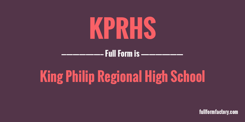 kprhs-full-form