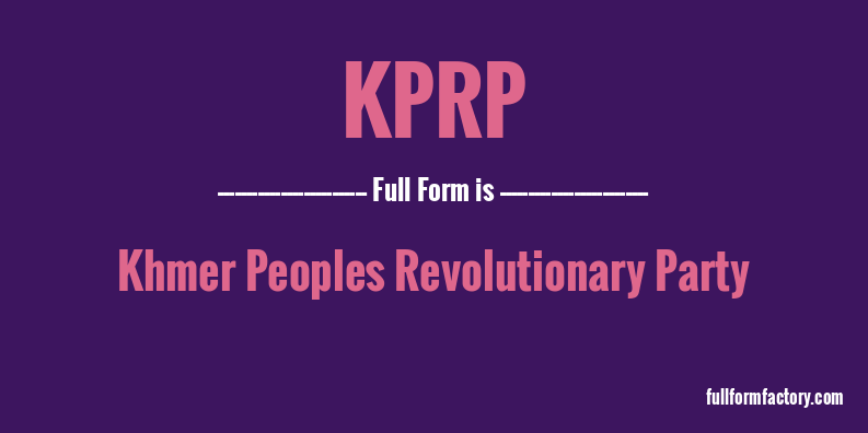 kprp-full-form
