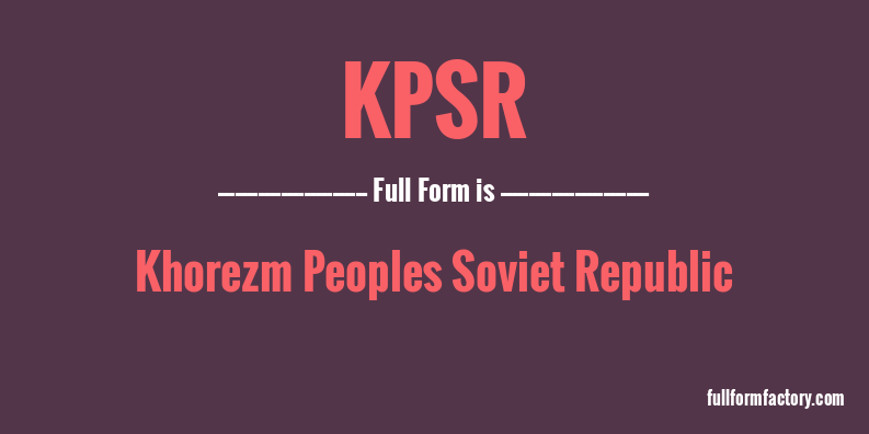 kpsr-full-form