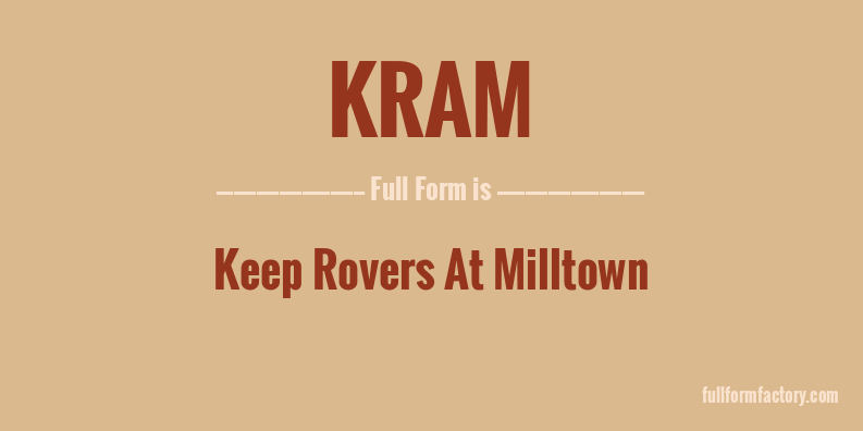 kram-full-form