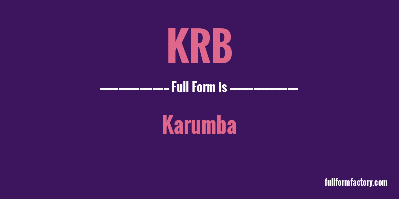 krb-full-form