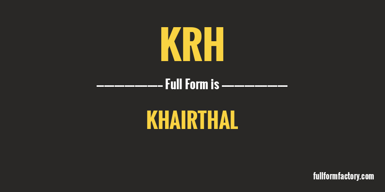 krh-full-form