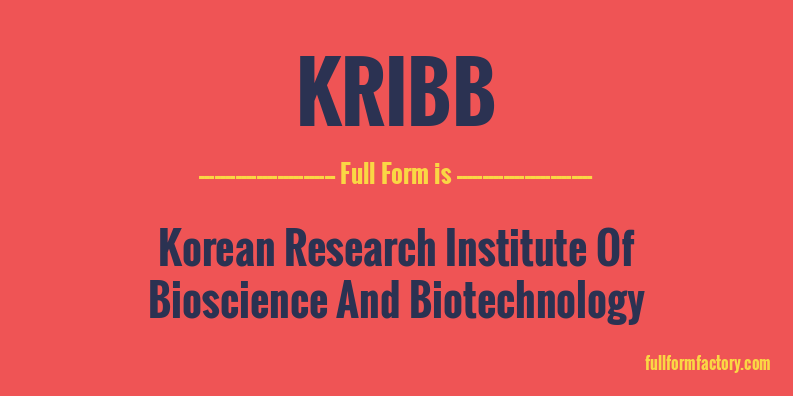 kribb-full-form