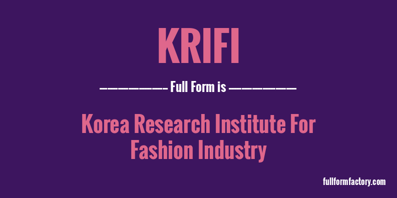 krifi-full-form