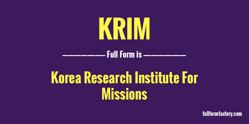 krim-full-form