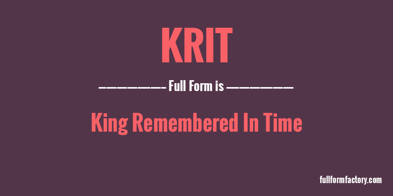 krit-full-form