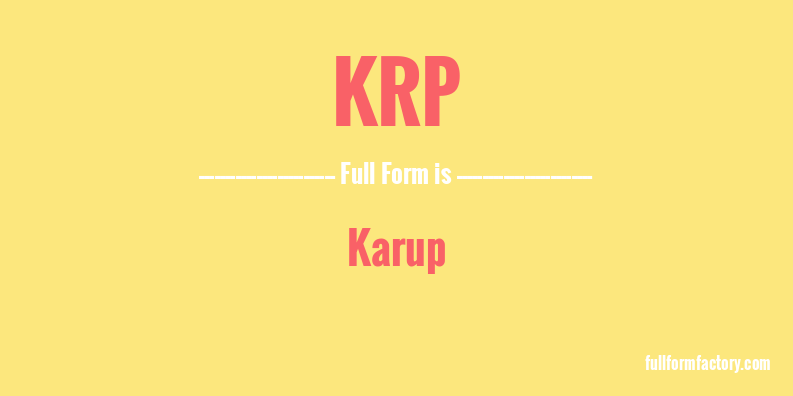 krp-full-form
