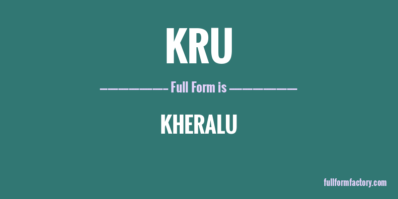 kru-full-form