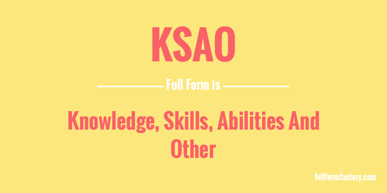 ksao-full-form
