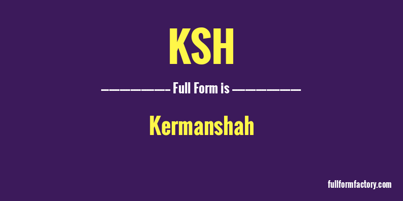 ksh-full-form