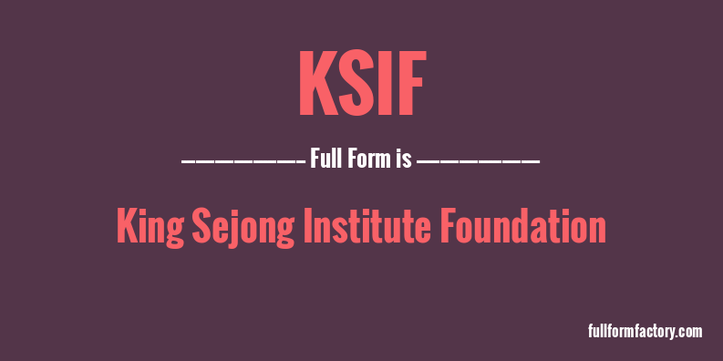ksif-full-form