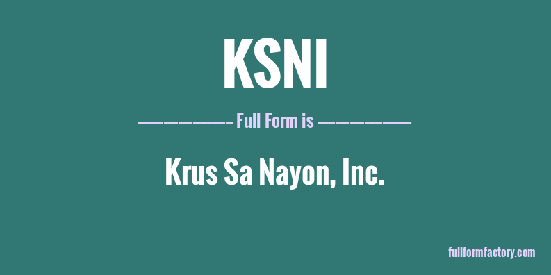 ksni-full-form