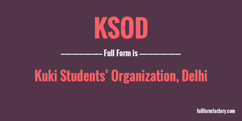 ksod-full-form