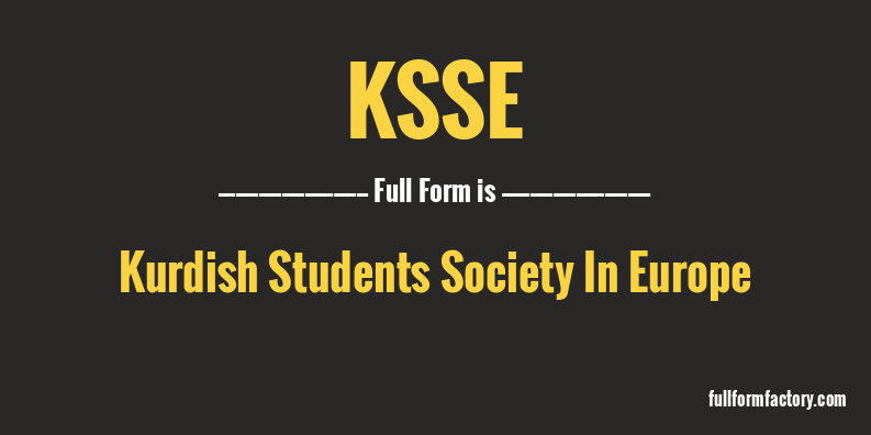 ksse-full-form